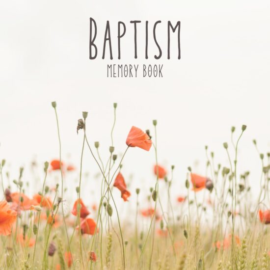 adult baptism memory book