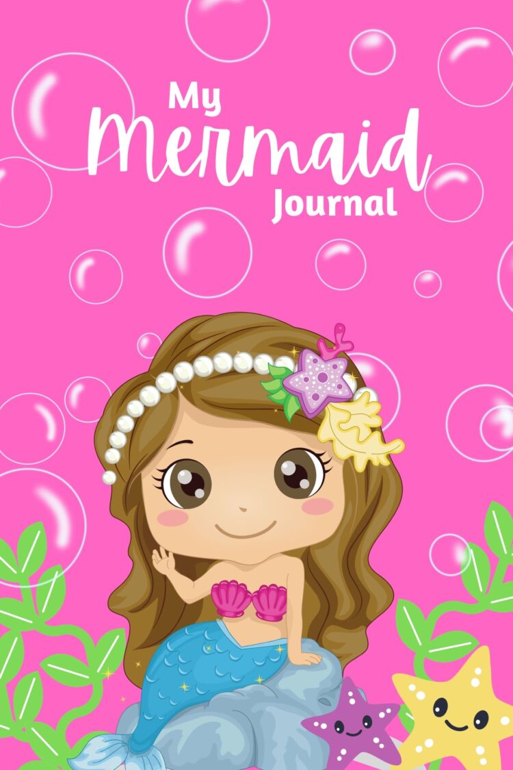 mermaid lined journal