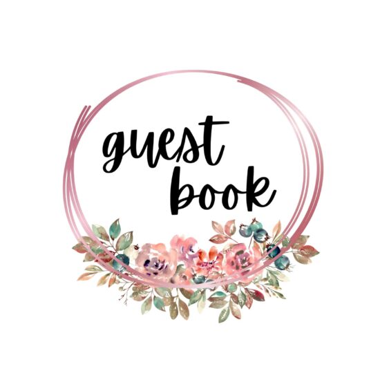 visitor sign in. book guest hardcover